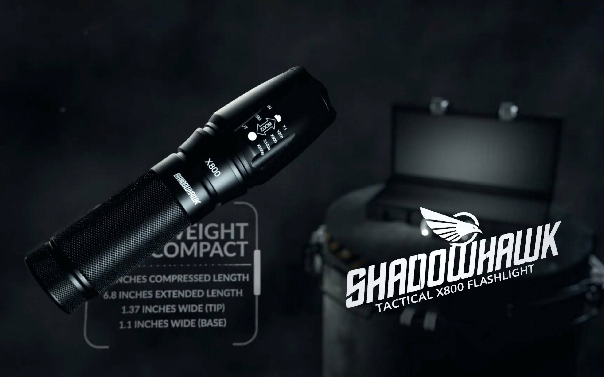 真正的军用级黑暗克星-Shadowhawk X800 战术手电