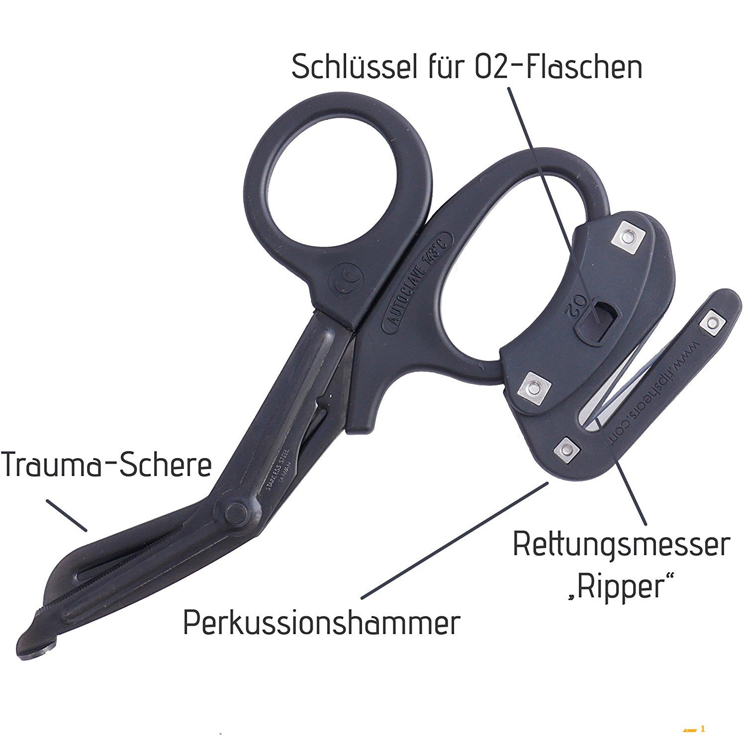 Ripshears 战术创伤剪刀 功能多样随身便携